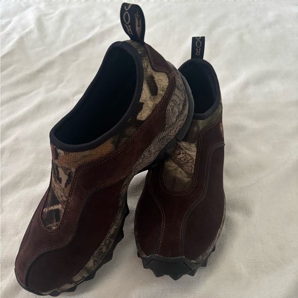 Rocky Other - Rocky Mens 11 Pull On Leather Camo Shoes Hunting Hiking Outdoors